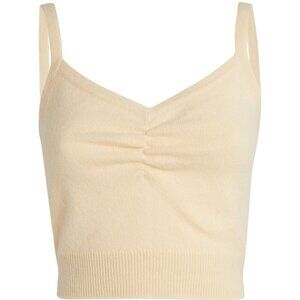 Sandro Paris Wool Sweetheart Crop Top in S